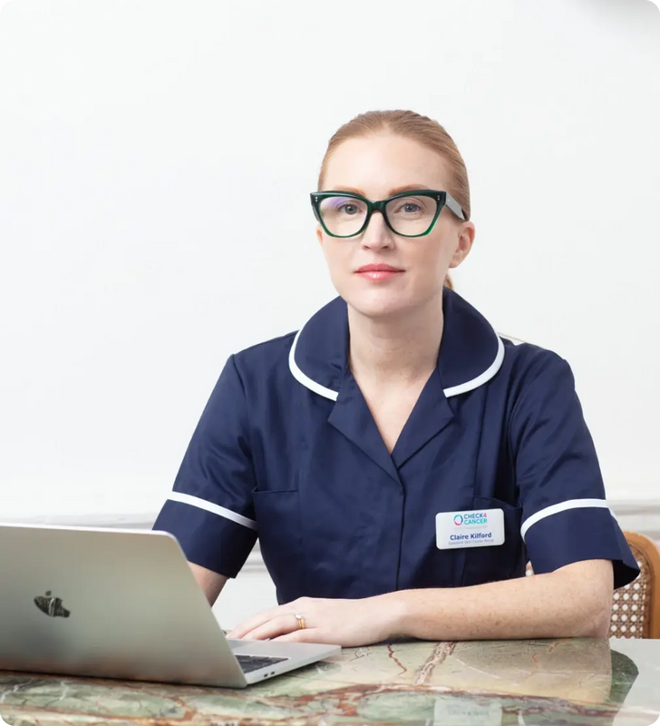 Check for Cancer nurse in uniform