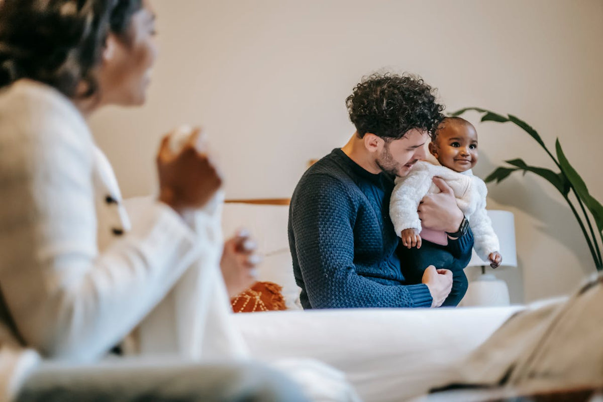 Young couple and baby